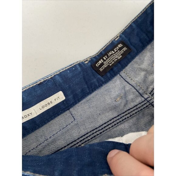 JACK & JONES Core Workwear Boxy Loose Fit Denim Button-Fly Jeans Men Sz 28X31 - Picture 5 of 11